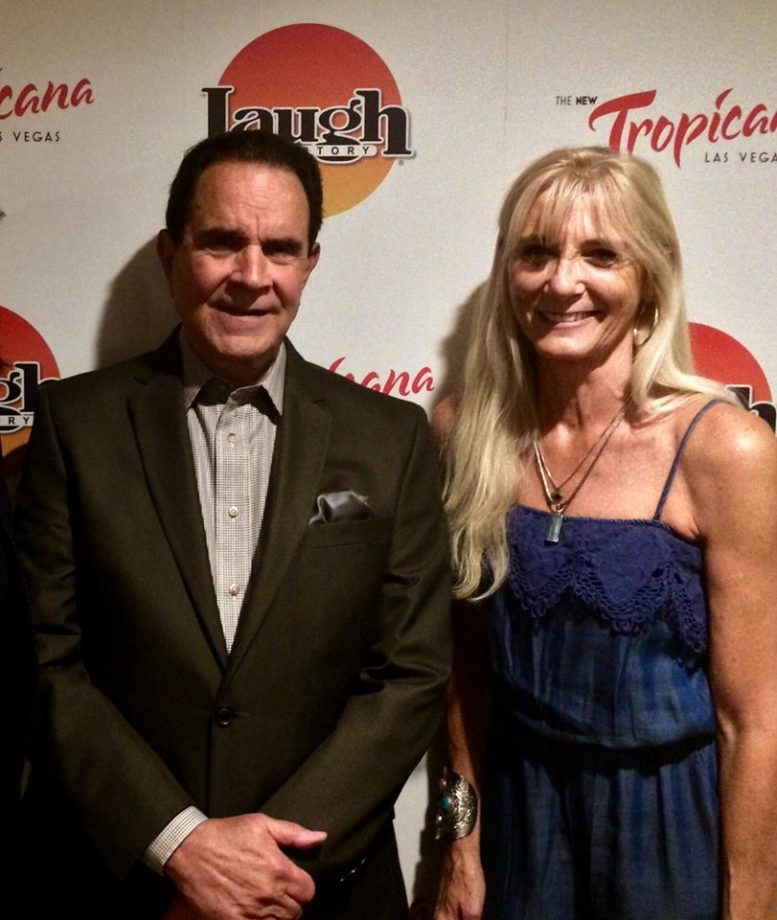 Rich Little and Roberta Hladek after a night at the Tropicana