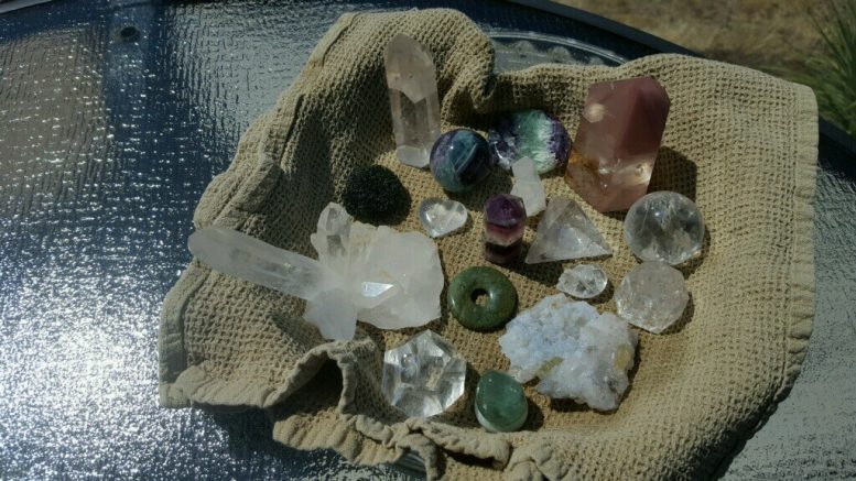 Desert crystals and rocks